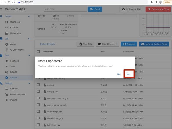 Es öffnet sich ein Fenster, klicken Sie dort auf yes, um die Installation zu starten.