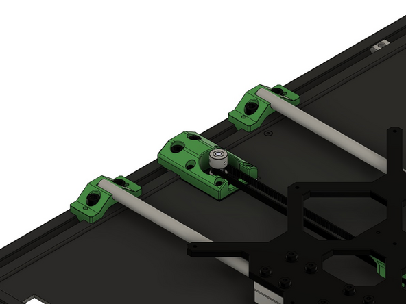 Legen Sie den Riemen um die Zahnriemenscheibe.