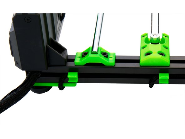 Secure the cables with the remaining power supply cable clips.