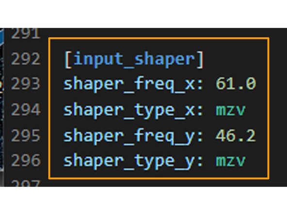 The graphics can be opened with Windows tools. The graphic evaluation for &quot;X&quot; is shown in the screenshot shown&quot;. The recommended shaper MZV correlates with the peak of the X curve.