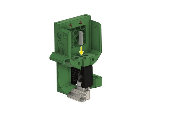 Cut the PTFE tube to 19.7mm length using the provided cutting tool.