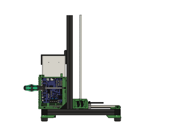 Dazu kann es hilfreich die Endkappe zu entfernen. Diese muss nach dem Anziehen der Schrauben wieder aufgesteckt werden.