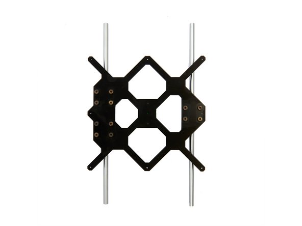 Carefully slide the 2x y-rods through the three LHBB10 ball bearings and place them on the y-rod holders.