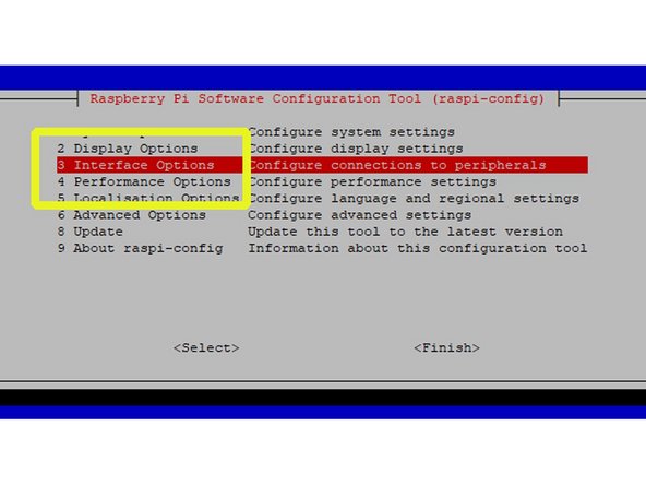 For communication between the accelerometer and the pi, we have to activate the pi's SPI interface.
