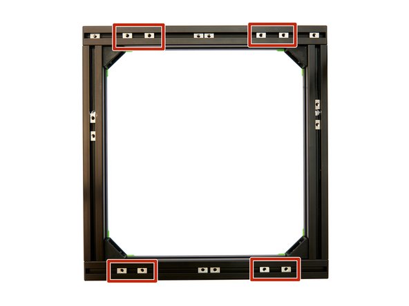 Align the T-Nuts and the frame as shown in figure 1.