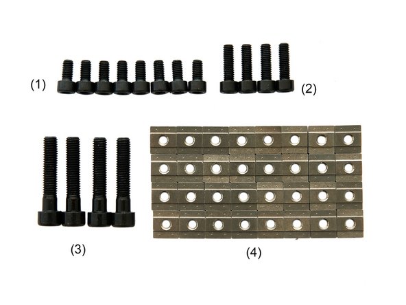 (1) 8x M6x12mm Hexagon Socket Head Cap Screws