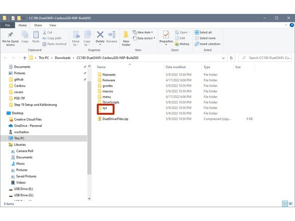 Double click on sys.