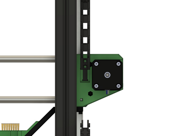 Schließen Sie das x-Kabel am x-Motor an und schieben Sie den Techflex Schlauch an den x-Motor Anschluss.