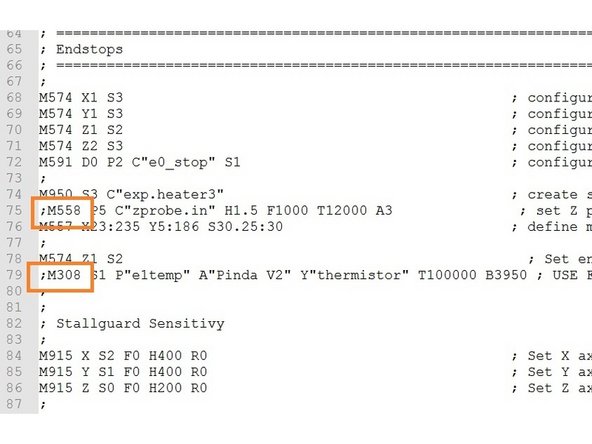 Es gibt mittlerweile auch fertige Konfigurationen für CaribouDuet und BLTouch. Download von hier. Die Steps  5 bis 7 entfallen dann, Steps 8 u. 9 müssen aber in jedem Falle beachtet werden. Wenn Sie die Änderungen selber vornehmen möchten, müssen u.a. zwei neue Dateien angelegt werden. Die eine fährt den Pin des BLTouch aus, die andere fährt ihn ein.