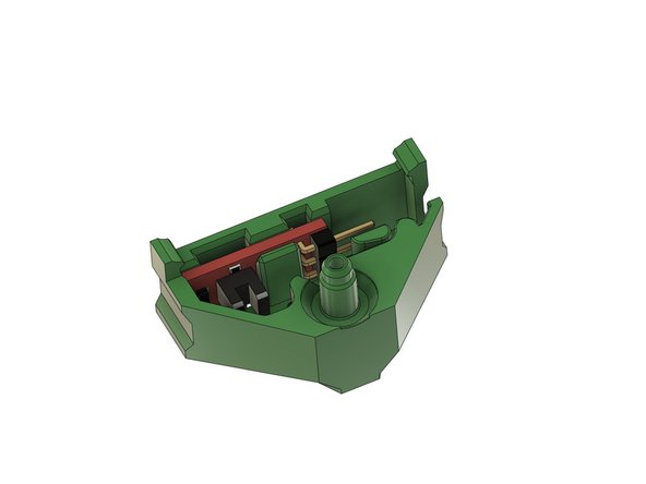 Setzen Sie den Filamentsensor in den Filamentsensor Halter ein.