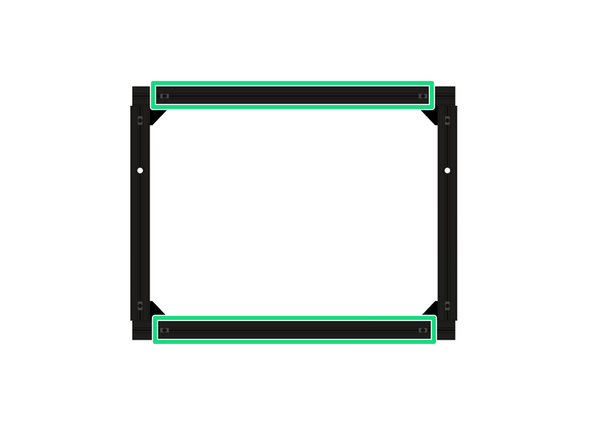 Setzen Sie 2x Nutensteine in den voderen Schlitz des vorderen x-Aluprofils ein