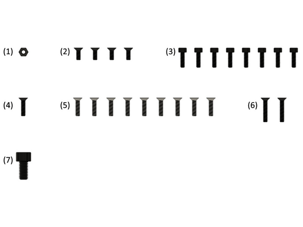 (1) M3 Sechskantmutter