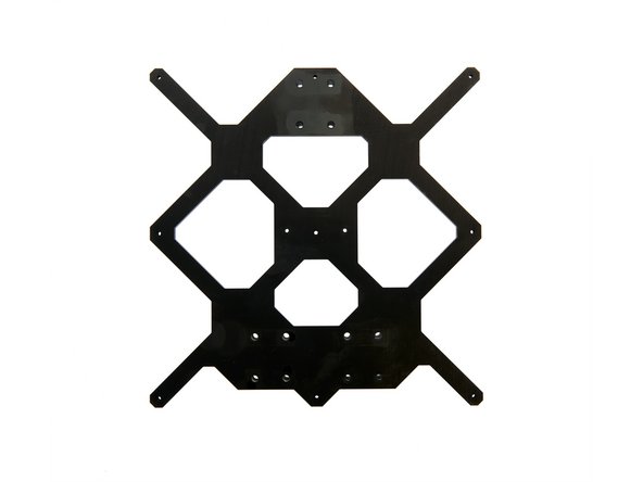 Die LHBB10 Kugellager werden am y-Schlitten mit je 4x M5 Unterlegscheiben und 4x M5x18mm Zylinderkopfschrauben lose befestigt.