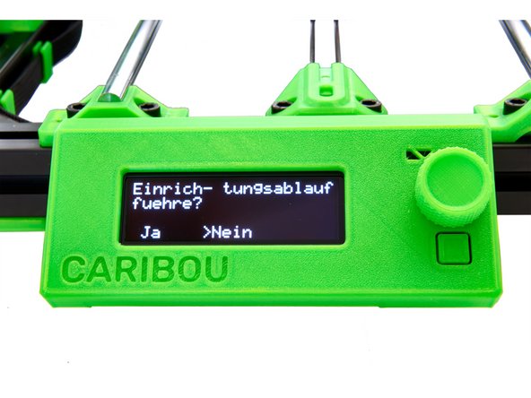 Wählen Sie hier &quot;nein&quot; aus.