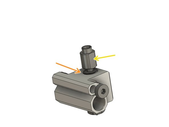 Schraube das Heatbreak fast vollständig ein.