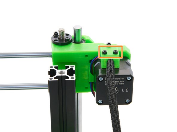 At the rear, fasten it with a M3x12mm Hexagon Socket Head Cap Screw.