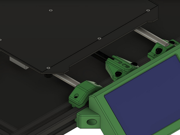Wiederholen Sie diesen Schritt bei den restlichen 2 y-Wellenhaltern.