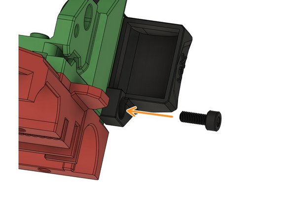 Fasten the fan shroud with M3x8mm hexagon socket head cap screw.