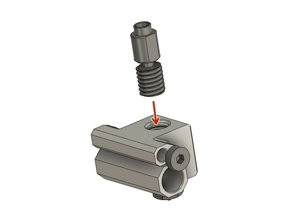 Screw the heat break into the Copperhead heat block.