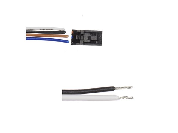 cut-off the old Dupont connectors and unisolate 5mm off the cable.