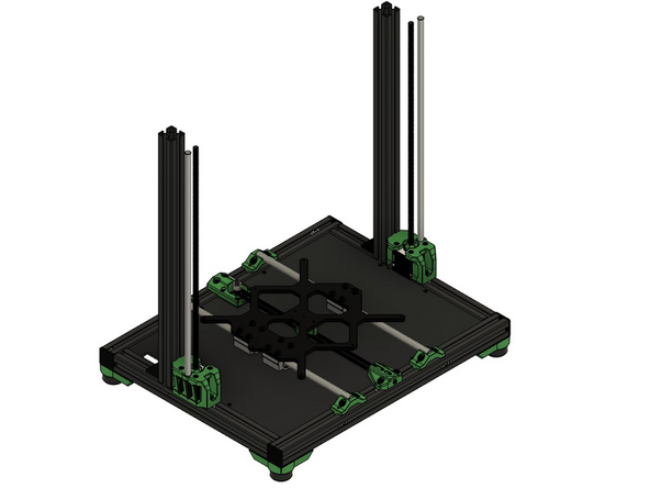 Die z-Achse ist nun vollständig eingebaut.