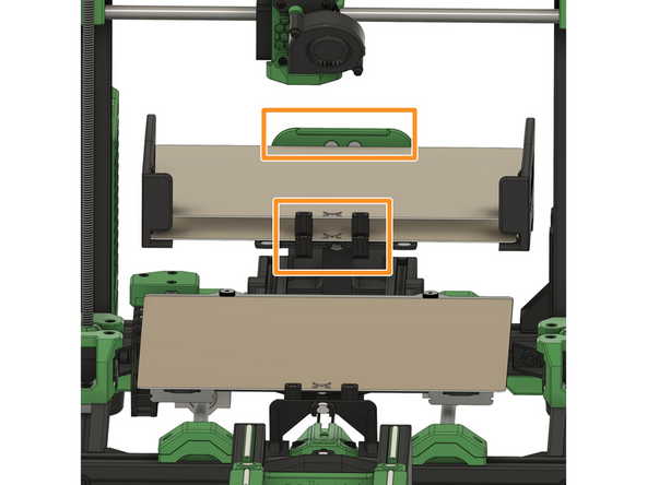 Make sure that the steel sheets are centered and butt against the holder at the back.