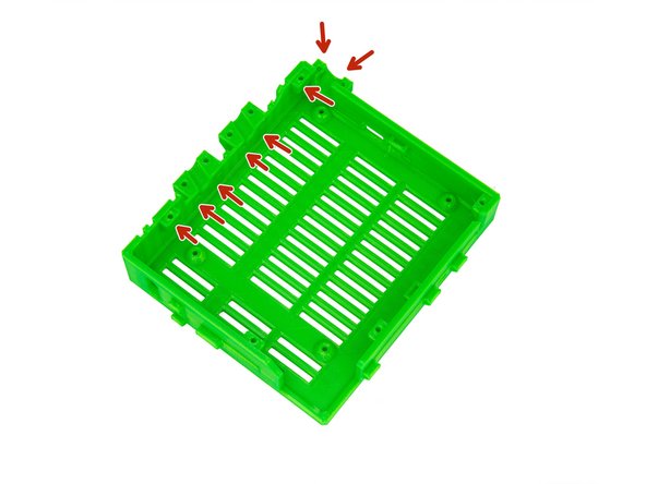 Slide 11x M3 square nuts into the slots provided on the inside of the Duet Box.