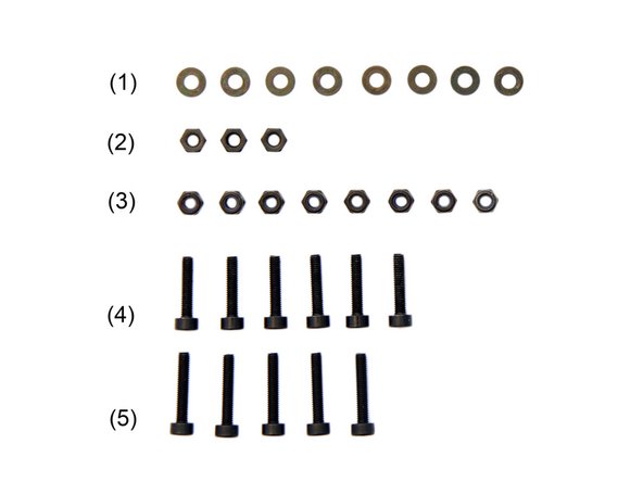 (1) 8x  M3 Black Washers