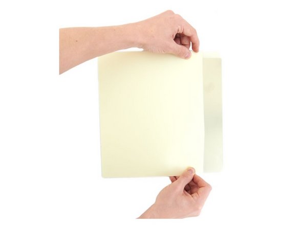 Kleben Sie das MK52 PEI auf die BuildTak Sheet Seite ohne Logo.