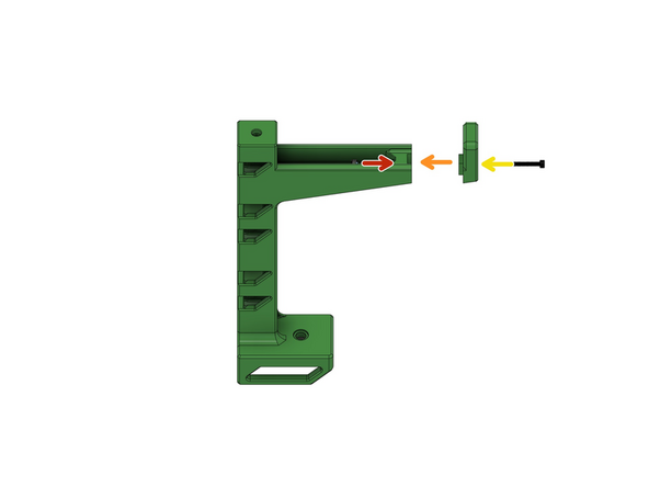 Die folgenden Bilder zeigen den Bau des rechten Spulenhalters.