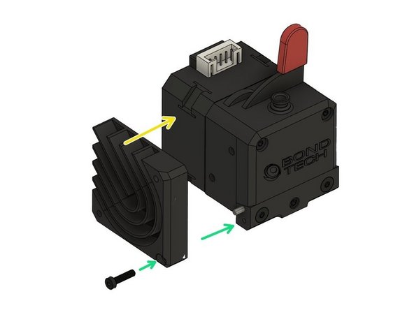 Align the heatsink as shown. Pay attention to the holes on the back of the heatsink.