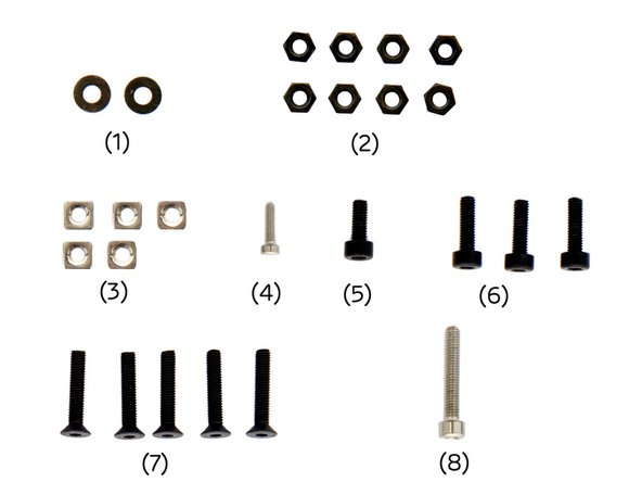(1)  2x Black Washers