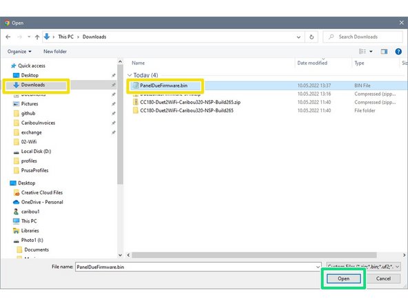 Click there on Upload System Files.