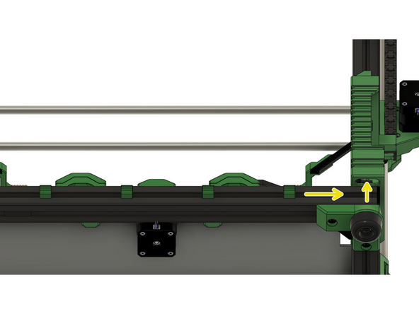 Führen Sie nun die drei Motorkabel durch das Loch in der Unterseite der Duet Box.
