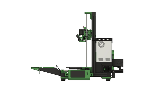 Place the ramp centrally on the front x-aluminum profile.