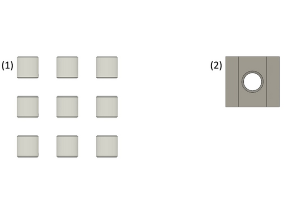 (1) 9x  Distanzhülsen