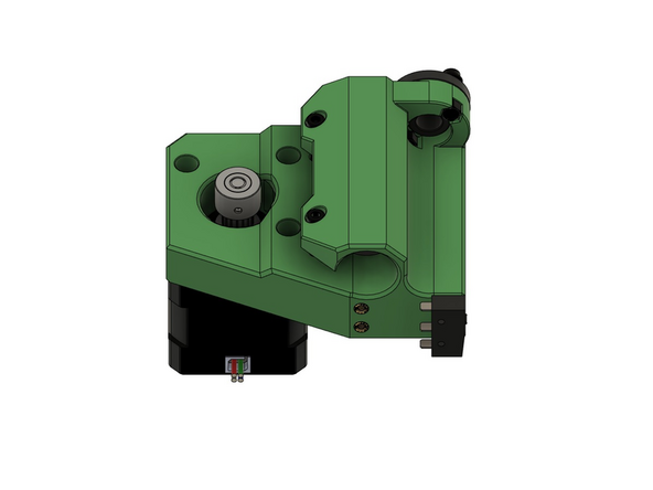 Sichern Sie diesen mit 2x  M2x10mm Linsenkopfschrauben.