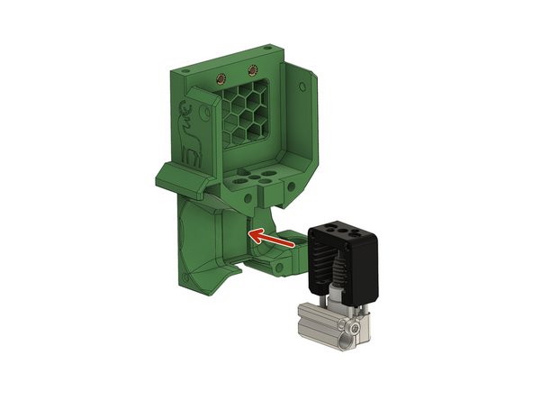 Slide the hotend into the LGX holder.