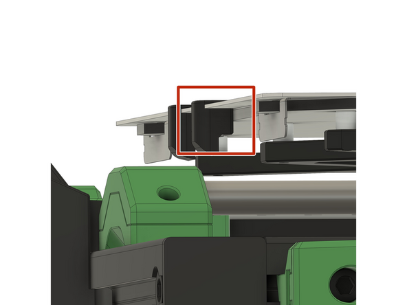 Make sure that the hooks of the steel sheet are flush with the heating bed.