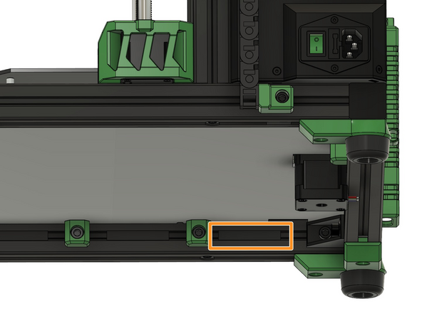 Sichern Sie die beiden Kabel mit einer 5cm langen Nutabdeckung.
