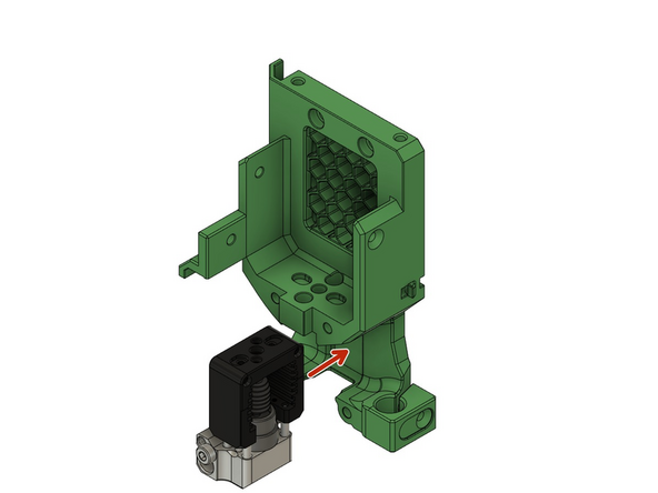 Schieben Sie das Hotend in den LGX-Halter.