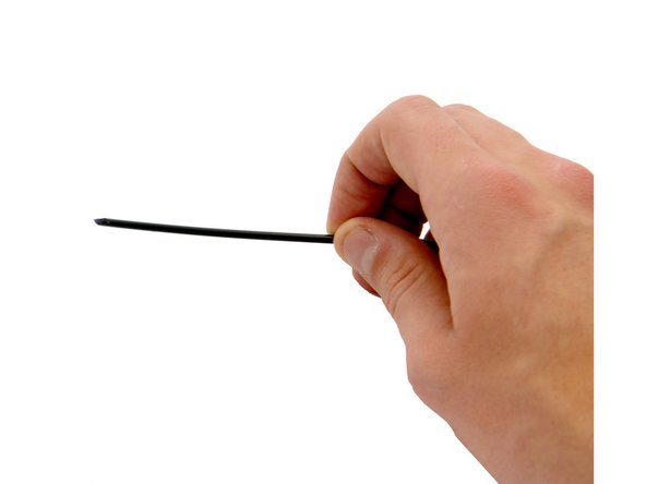 Now, cut a slanted edge from one of the ends to make it pointed.