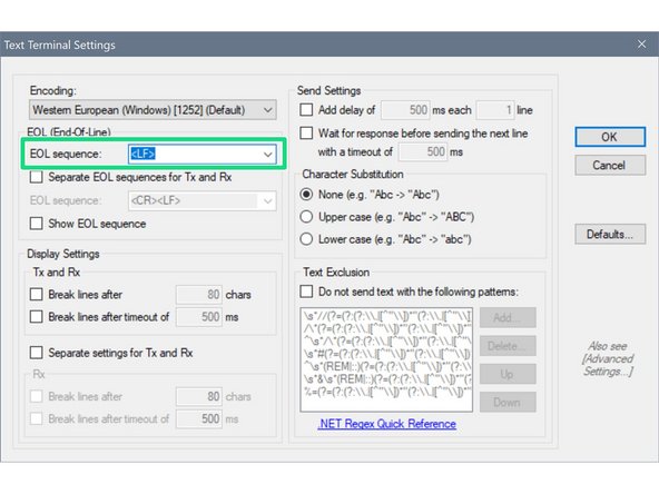 Your Duet will be listed under Ports (COM &amp; LPT) as USB Serial Device (COM#) or similar. Use COM# as the com port in YAT.