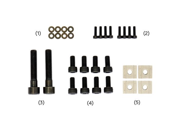 (1) 8x Black Washers