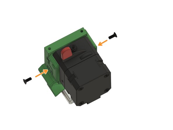 Schieben Sie den LGX-Extruder vorsichtig an seinen Platz in den LGX-Halter.