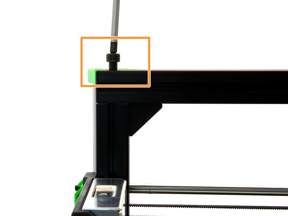Tighten the M8x40mm Hexagon Socket Head Cap Screw in the x-axis.