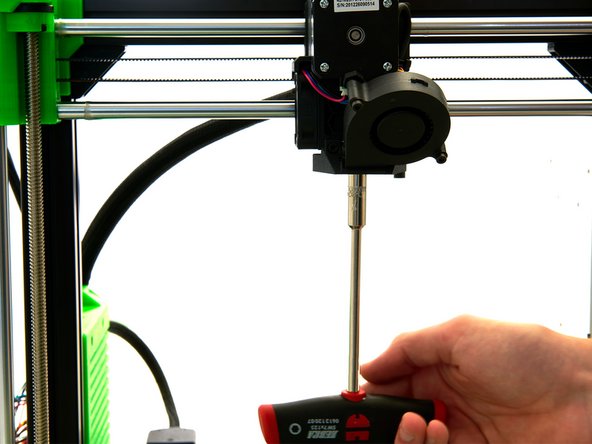 If you have installed a Mosquito Hotend, tighten the nozzle carefully with a t-handle socket wrench.