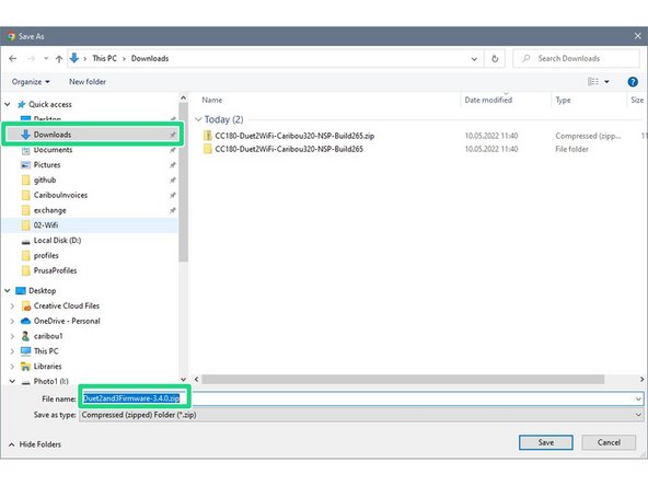 In the File Manager of the page, click: