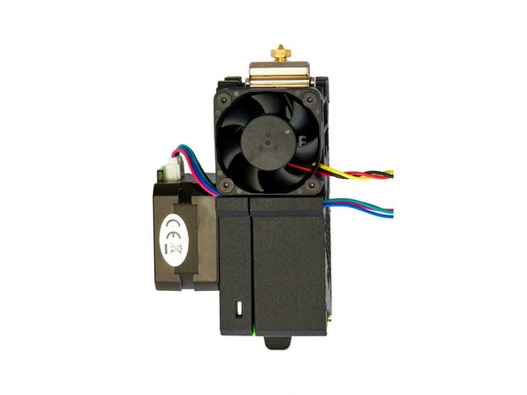 Push the motor cables into the cavity.