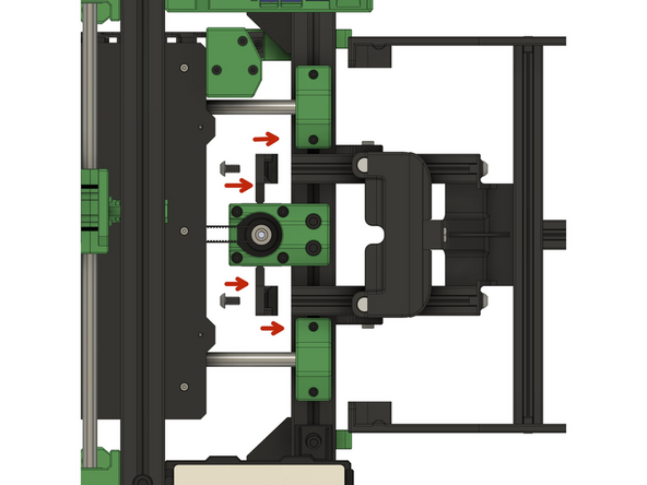 Screw on the two counter holders from the inside of the printer.